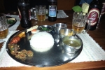 Nepal - Abendessen im Thakali-Restaurant