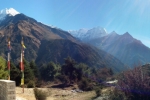 Nepal - Panorama am Aussichtspunkt von Namche Bazar