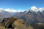 Nepal - Blick vom Sherpa-Peak auf Everest und Lhotse