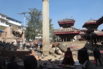 Nepal - Erdbebenschäden am alten Königspalast in Kathmandu