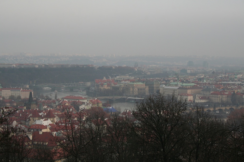 Aussicht vom Petřín-Berg