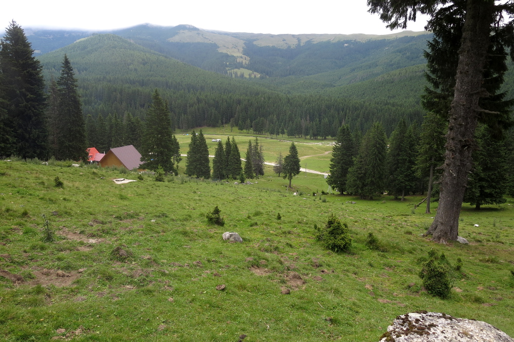 Karpaten - Blick zurück ins Ialomita-Tal