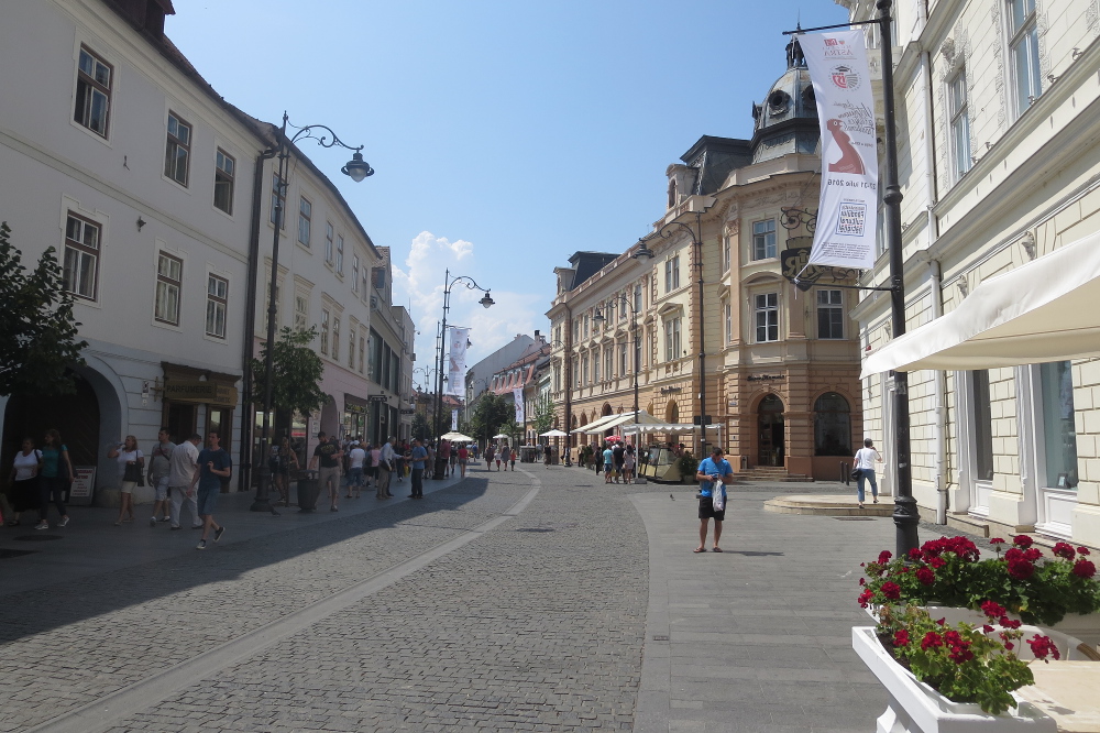 Karpaten - Fußgängerzone in Hermannstadt