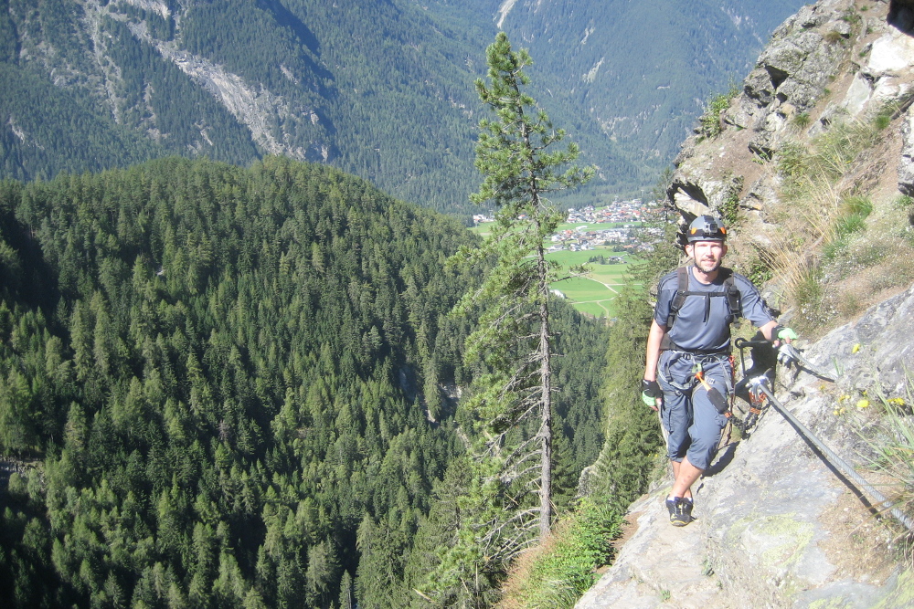 Im Stuibenfall-Klettersteig