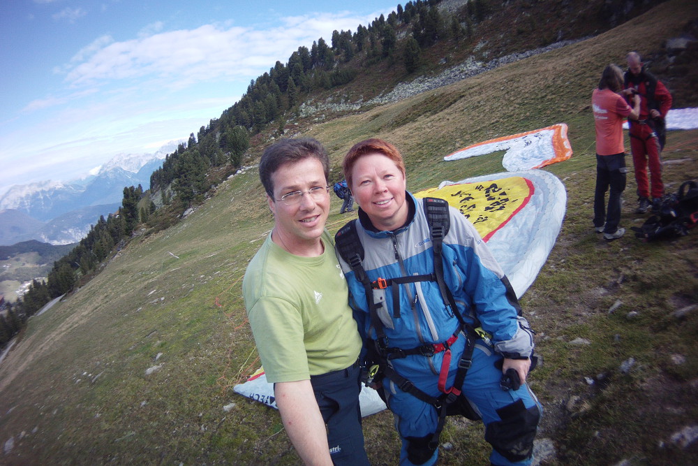 Tandemflug über dem Ötztal