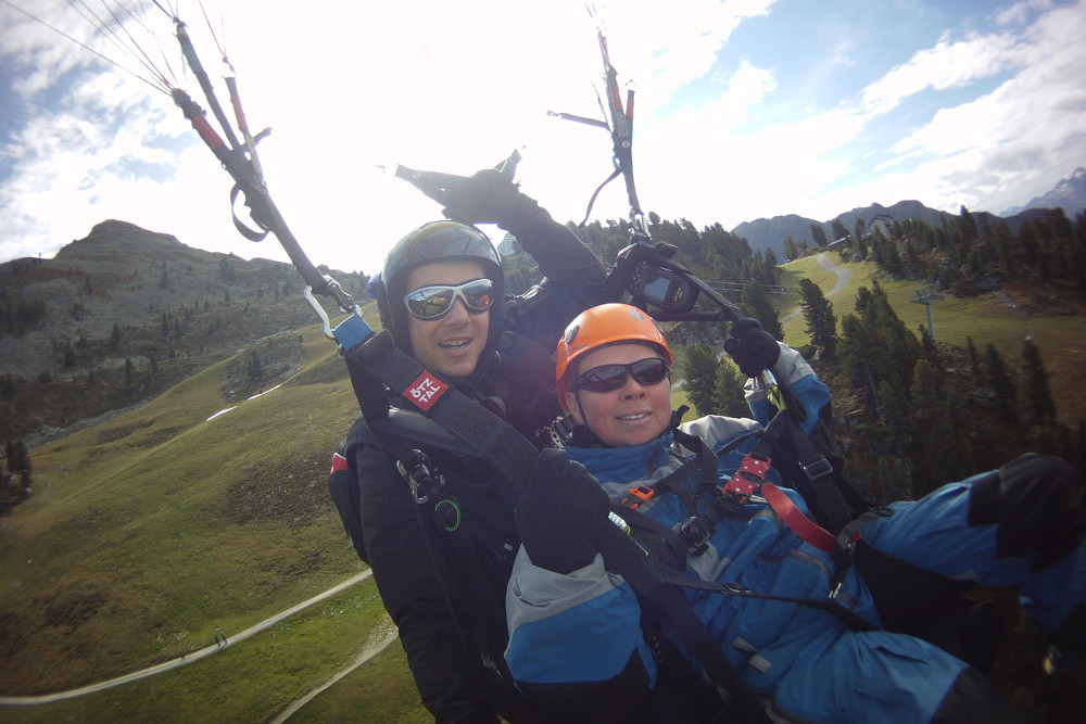 Tandemflug über dem Ötztal
