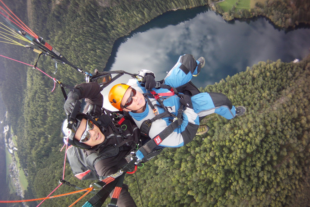 Tandemflug über dem Ötztal