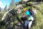 Die ersten Meter im Klettersteig