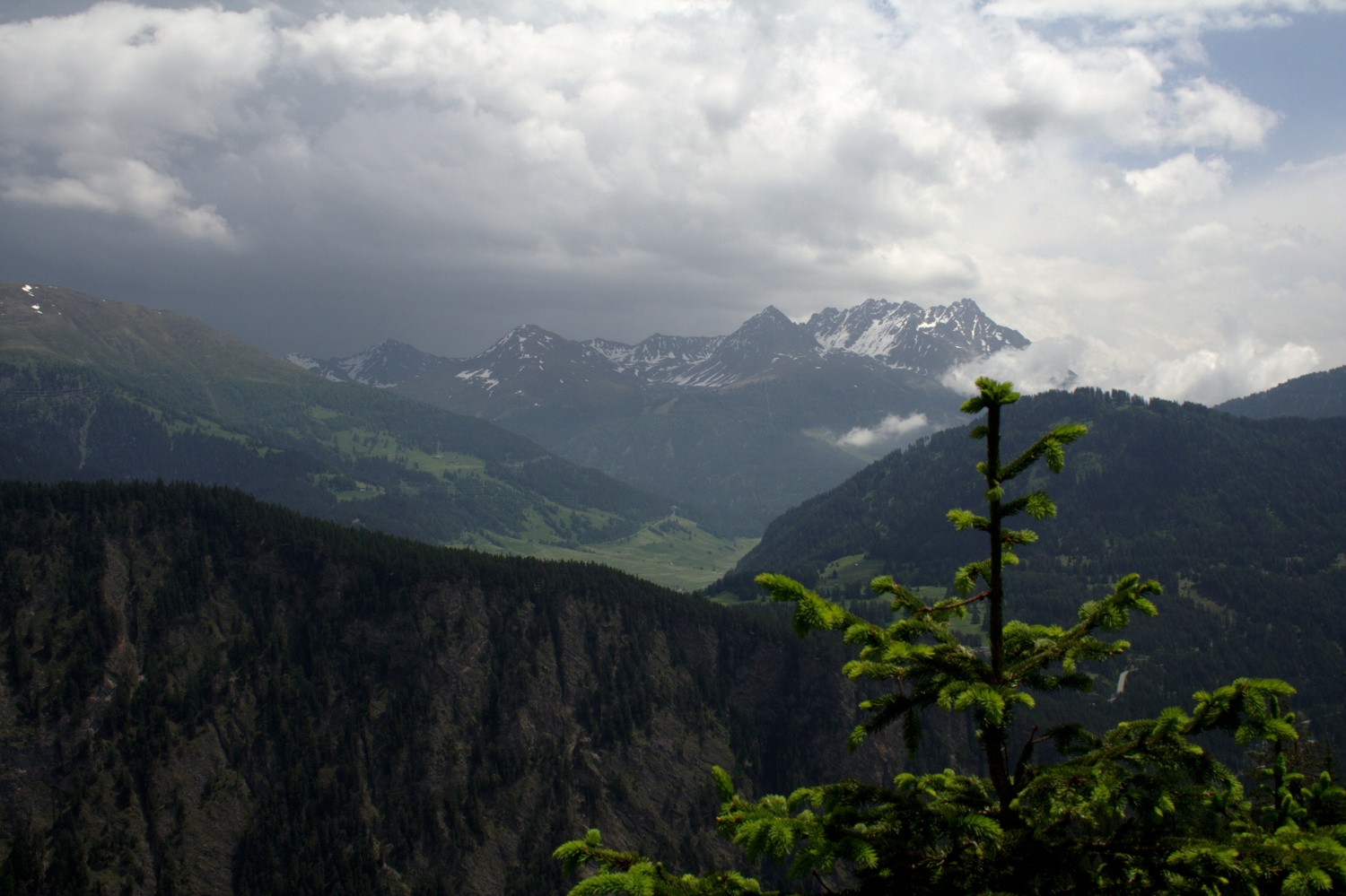 Via Engiadina - Gewitter Richtung Österreich