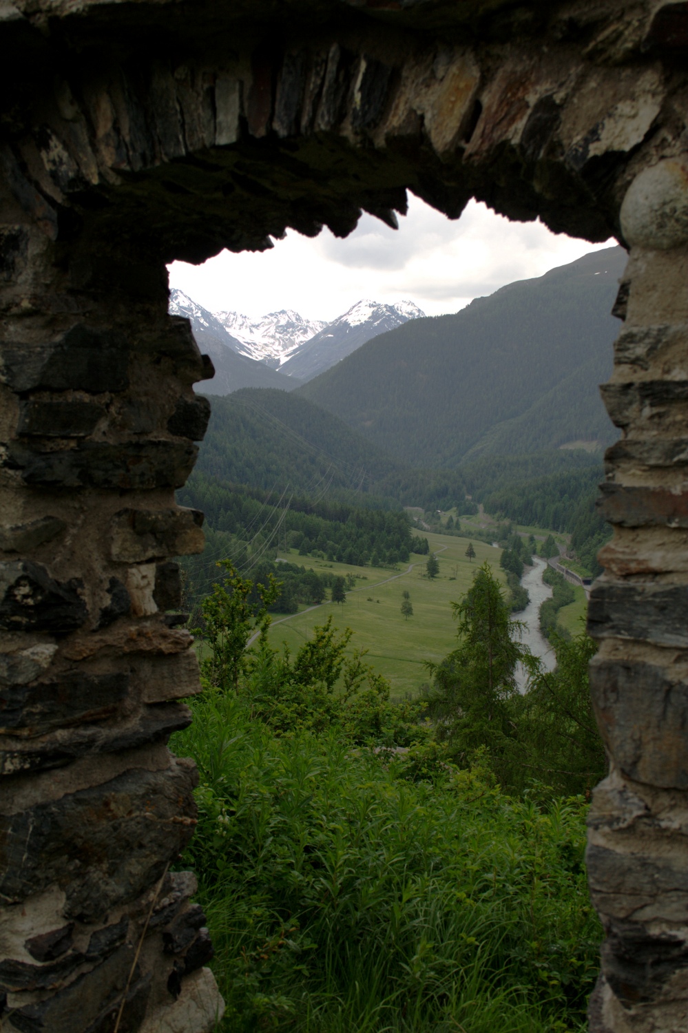 Via Engiadina - Blick vom Fortezza Chaschinas