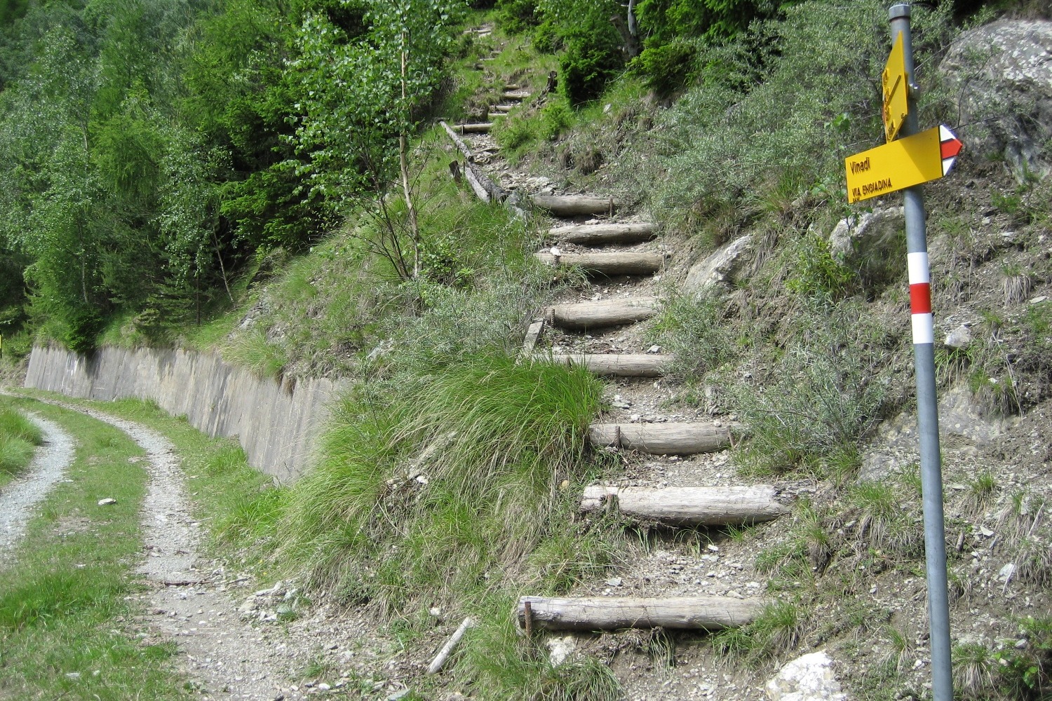 Via Engiadina - Der erste Anstieg