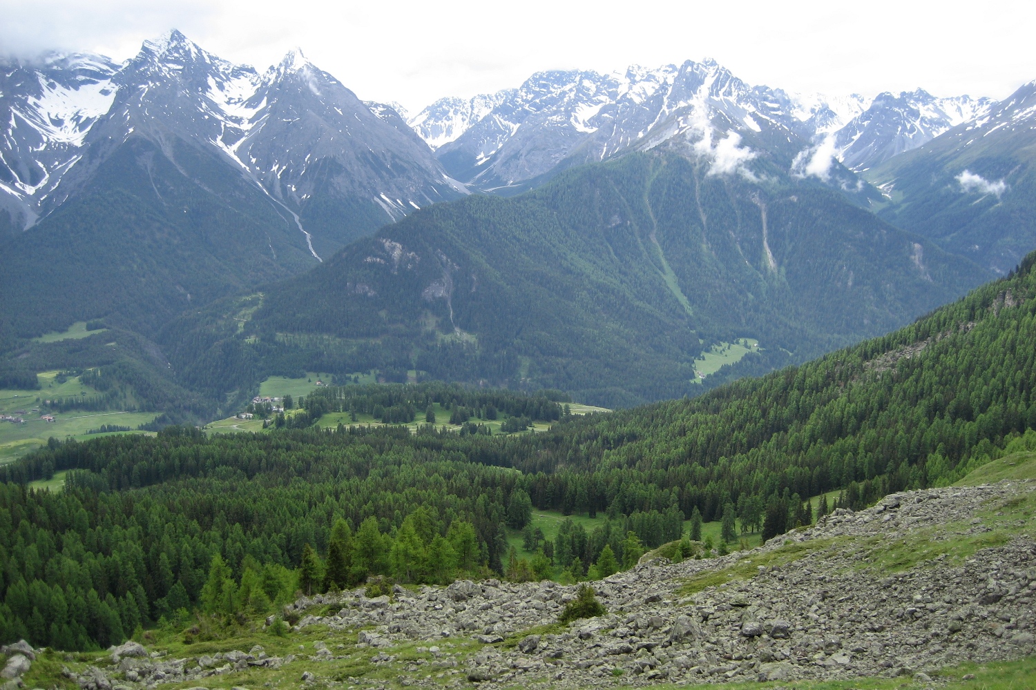 Via Engiadina - Blick ins Inntal