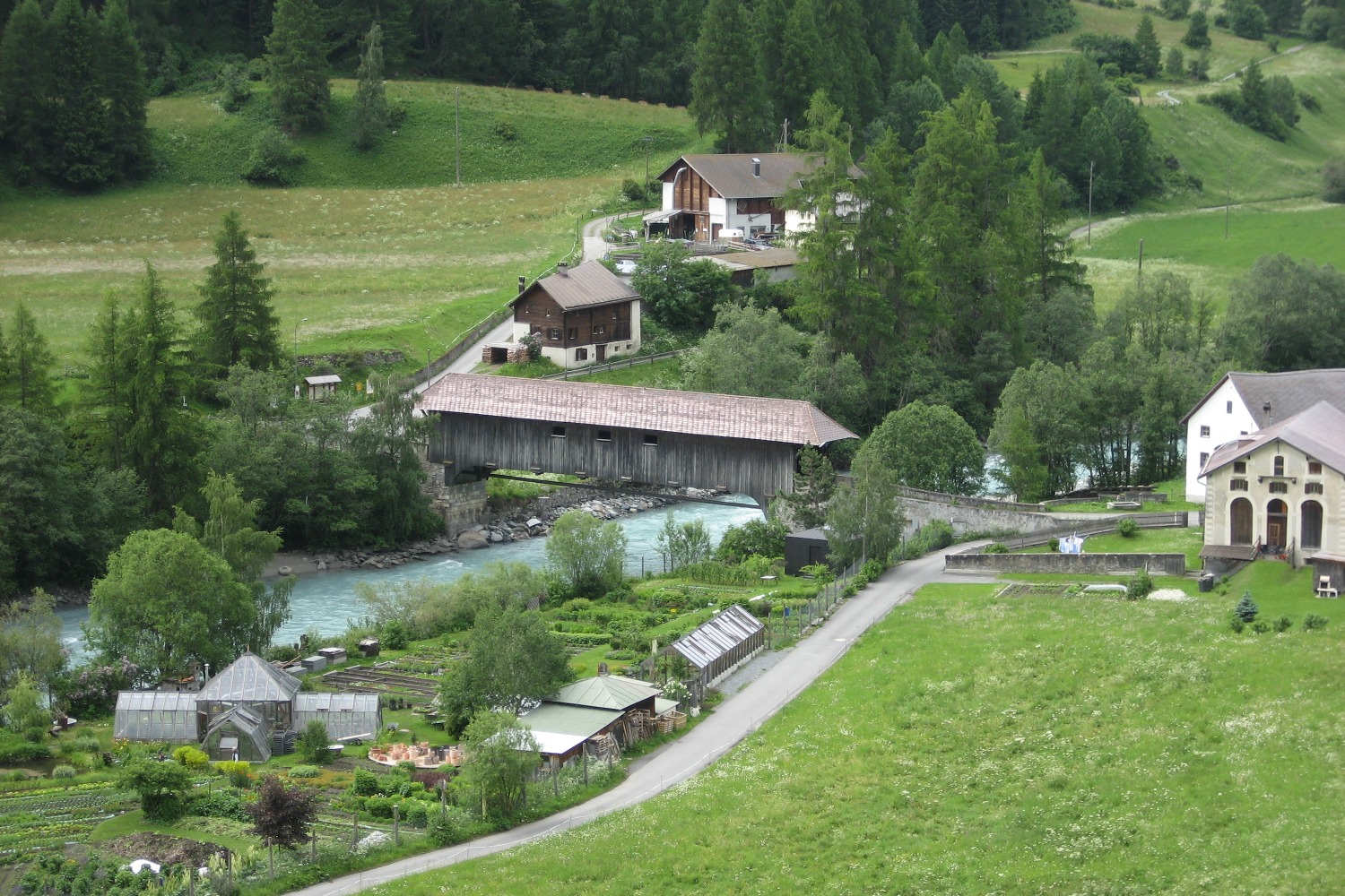 Via Engiadina - alte Innbrücke Lavin