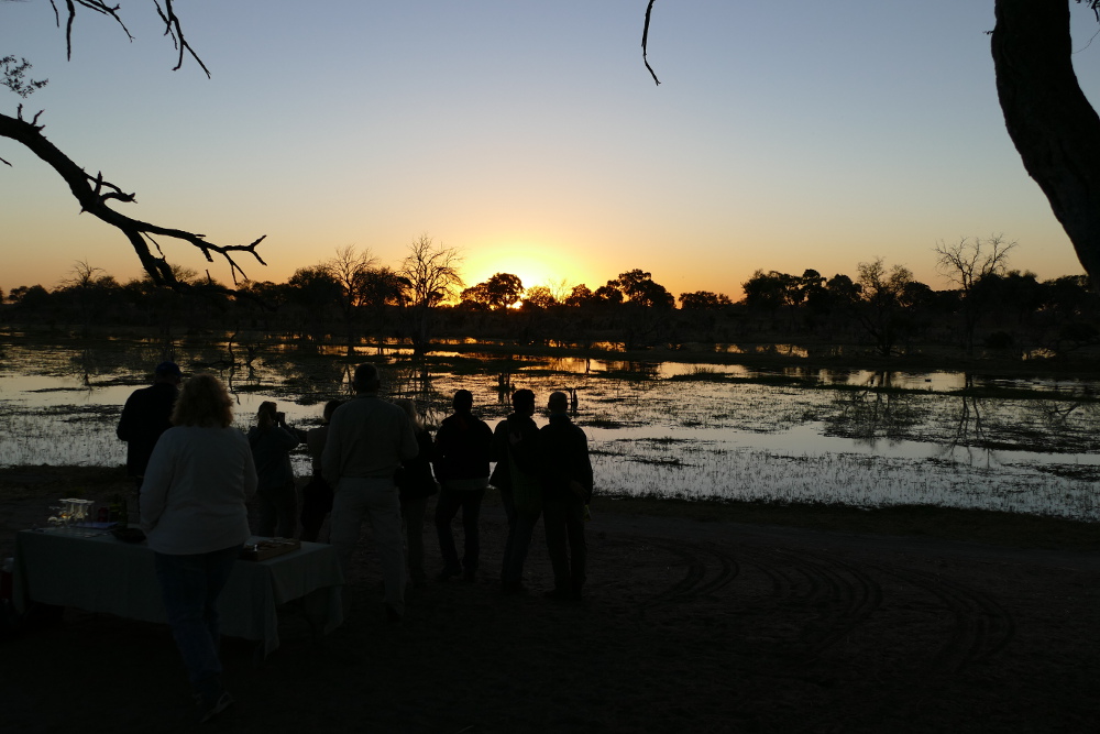 Botswana - Sonnenuntergang am Khwai